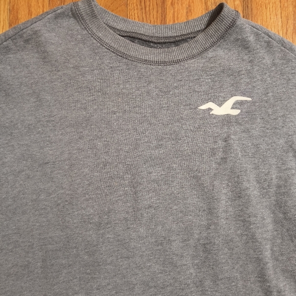 Hollister gray relaxed fit oversized sweatshirt, women's xxs - Picture 3 of 9